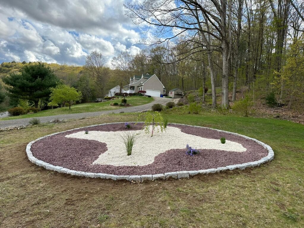 Yard Renovation by JRC landscaping services in central Connecticut