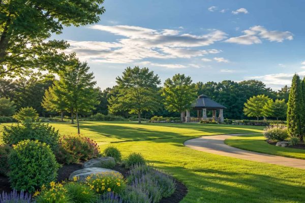 South Windsor Park Landscape Green park landscape representing South Windsor, Connecticut