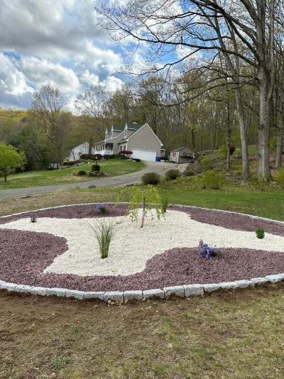 Yard Renovation by JRC landscaping services in machester CT